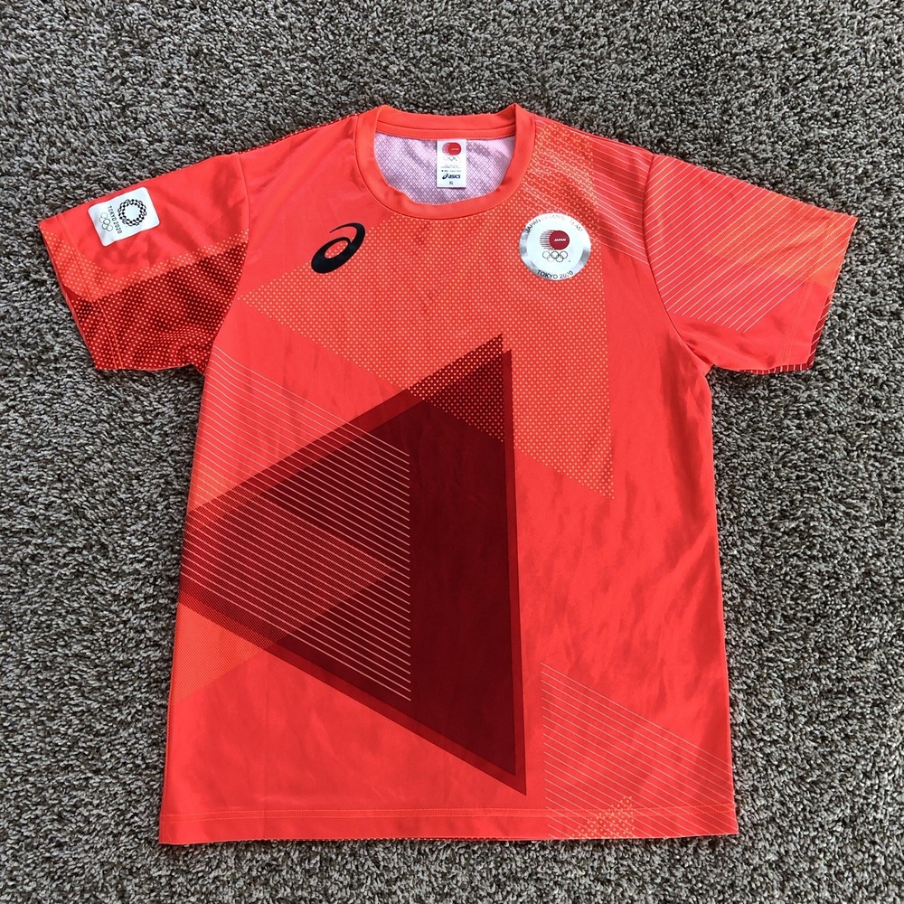 Asics Tokyo 2020 Olympics Shirt Mens XL Japan National Team JOC Official Jersey